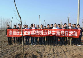 亳州建工黨支部開展植樹造林主題黨日活動